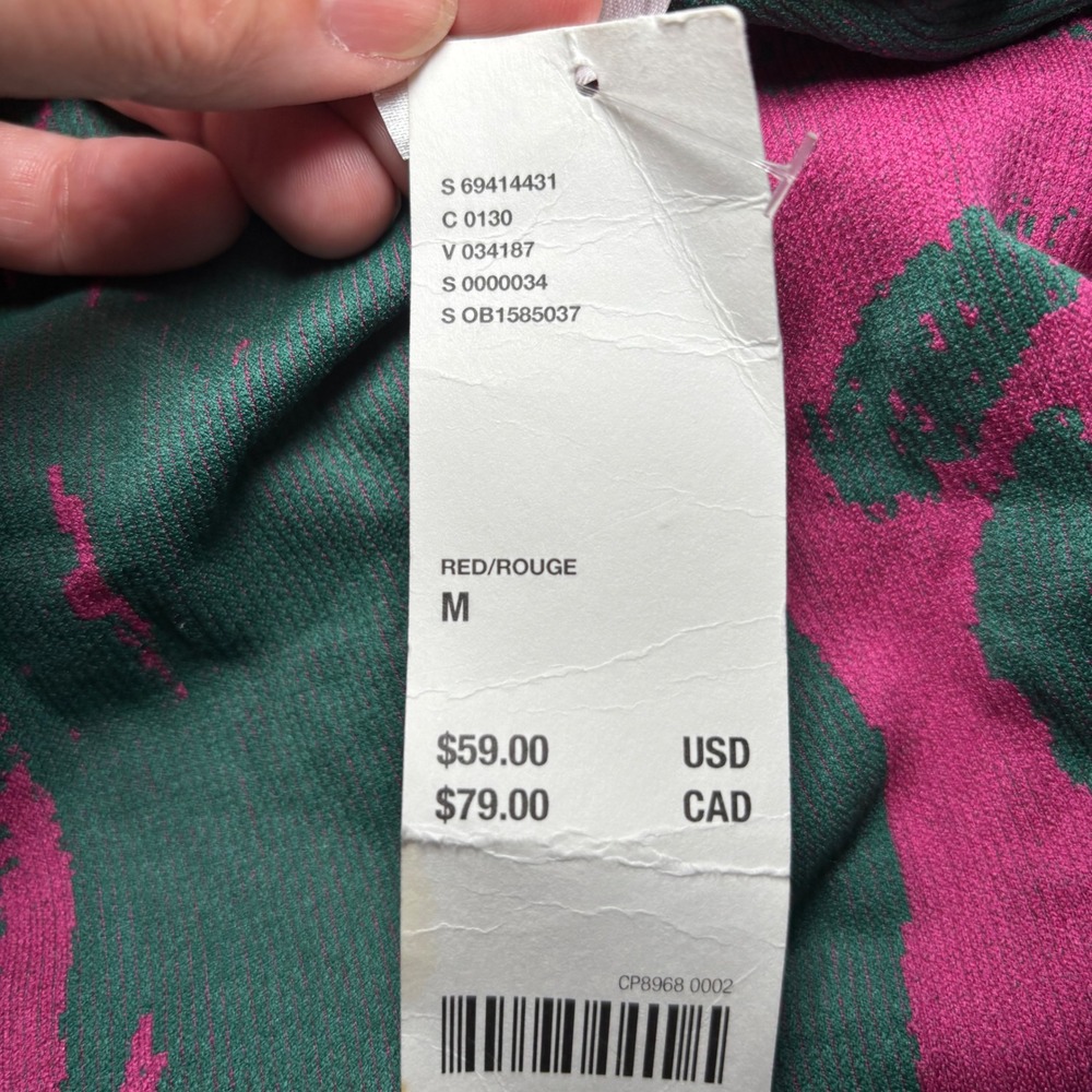 Urban Outfitters NWT Out From Under Graphic Pink Teal Cut Out Mini Dress Medium - Picture 9 of 12